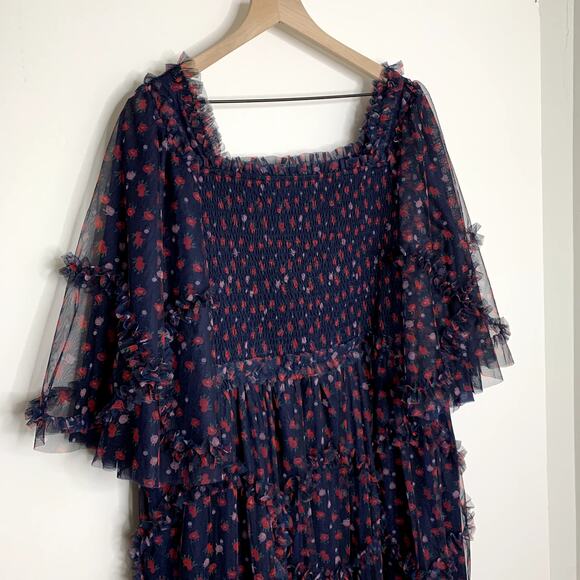 Jessakae Everafter Ever After Dress Navy Floral Womens XXL 2XL Blue - Picture 4 of 16